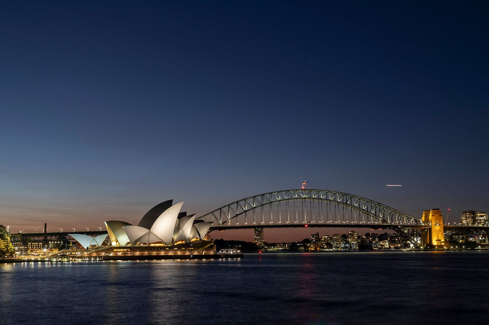 house and harbour bridge